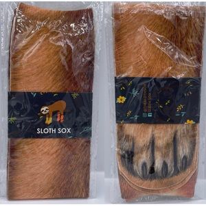 Sloth Sox unisex socks animal paw and hairs Real look a like